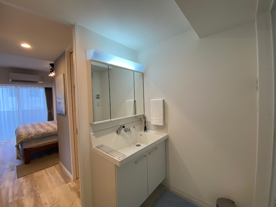 Suidobashi SF9 Tokyo Furnished apartment bathroom sink